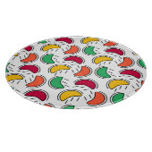 Fruchtbonbons-Muster Schneidebrett (Ecke)