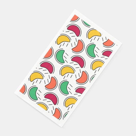 Fruchtbonbons-Muster Serviette (Ecke)
