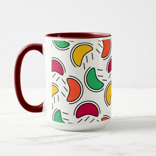 Fruchtbonbons-Muster Tasse (Links)
