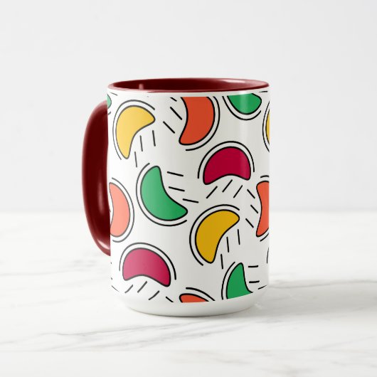 Fruchtbonbons-Muster Tasse (Vorderseite Links)