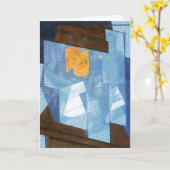 Fruchtbowl von Juan Gris, Vintager Kubismus Stilll Karte (Gelbe Blume)