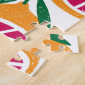 FruchtBriefmarke Texturiert Nahtloses Muster Puzzle (Seite)