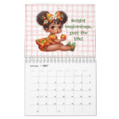 Früchtchen-Baby-Launische Mädchen im Fruchtkleid-K Kalender (Jan 2027)