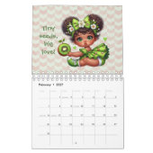 Früchtchen-Baby-Launische Mädchen im Fruchtkleid-K Kalender (Feb 2027)