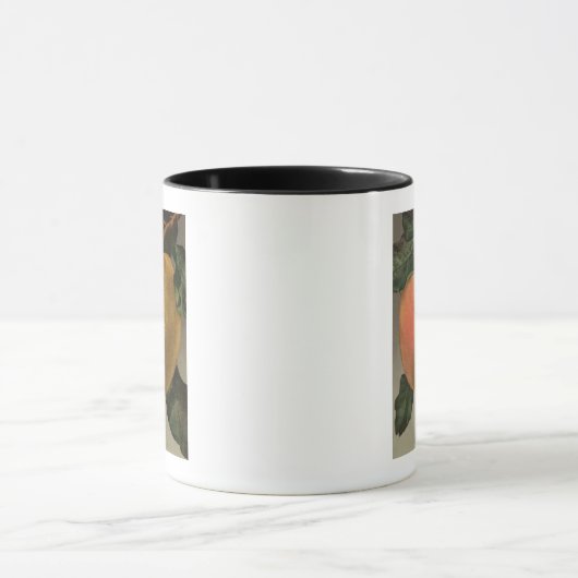 Fruchtchthromlithograph von Belleflower Apple Tasse (Zentrum)