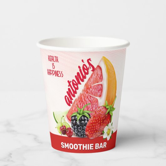 Fruchtcocktail-Party Pappbecher (Rückseite)