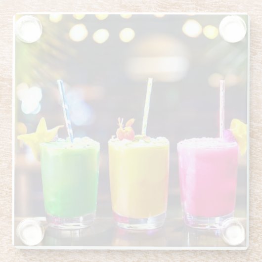 Fruchtcocktail-Untersetzer Glasuntersetzer (Rückseite)