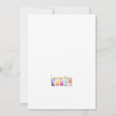 Fruchtcocktails Minimalistisch Elegante Paare Dusc Einladung (Rückseite)