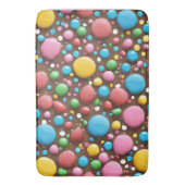 Fruchtcreme Milchschokolade Muster Bath Mat Badematte (Vorderseite Vertikal)
