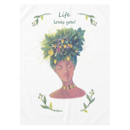 Fruchtdarstellung Valentins Tischdecke (Vorderseite)