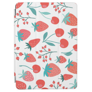 Fruchtdoodle: Erdbeeren, Kirschmuster. iPad Air Hülle