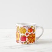 Fruchtdoodles: Vintages Sommermuster. Espressotasse (Rechts)