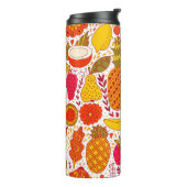 Fruchtdoodles: Vintages Sommermuster. Thermosbecher (Nach links gedreht)