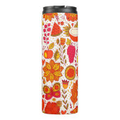 Fruchtdoodles: Vintages Sommermuster. Thermosbecher (Rückseite)