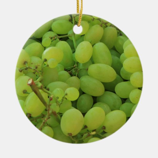 Früchte auf einem provenzalischen Markt Weihnachts Keramik Ornament (Vorne)