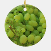 Früchte auf einem provenzalischen Markt Weihnachts Keramik Ornament (Hinten)