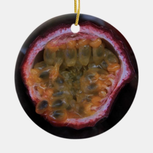 Früchte auf einem provenzalischen Markt Weihnachts Keramikornament (Vorne)