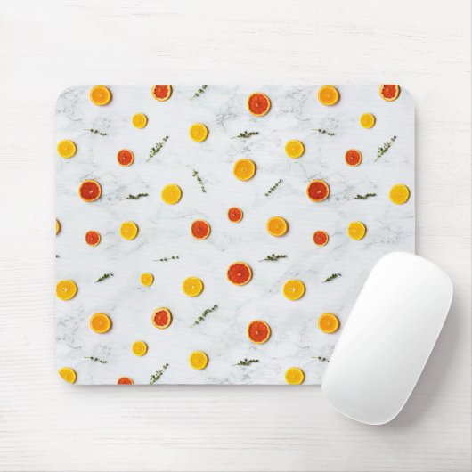 Früchte aus weißer, roter und gelber Zitrusfrüchte Mousepad (Mit Mouse)
