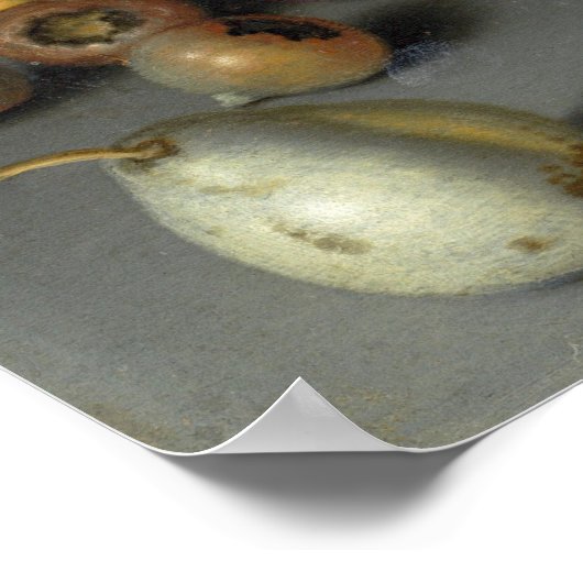 Früchte - Balthasar van der Ast Fine Art Poster (Ecke)
