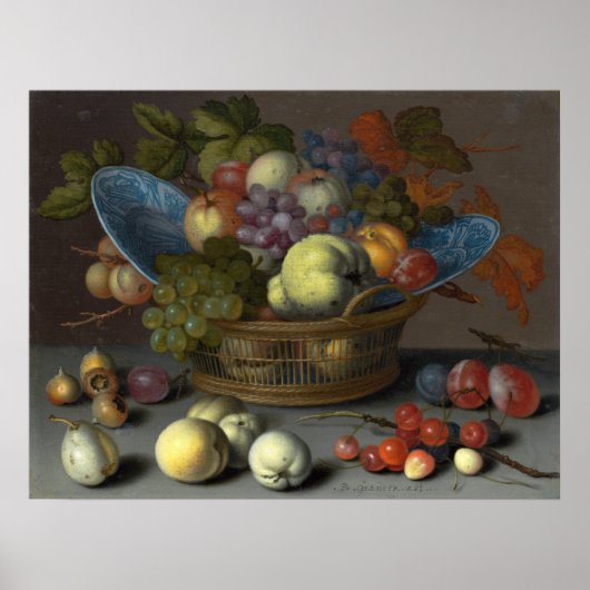 Früchte - Balthasar van der Ast Fine Art Poster (Vorne)