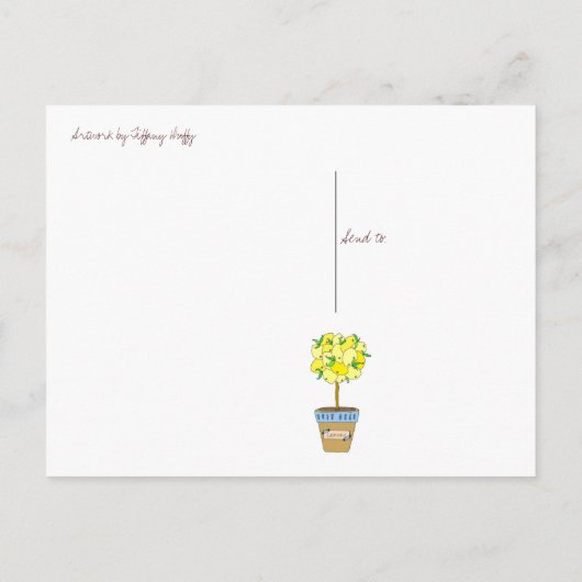 Früchte Bäume, Hallo, mein Freund Postkarte (Rückseite)