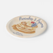 Früchte Blaubeer Pfannkuchen & Pyjama 1. Geburtsta Pappteller (Schrägansicht)