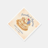 Früchte Blaubeer Pfannkuchen & Pyjama 1. Geburtsta Serviette (Ecke)