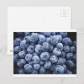 Früchte Blueberries Snack Obstbeeren Postkarte (Vorne/Hinten)