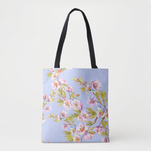 Früchte blühender Apfel- oder Kirschbäume auf der Tasche (Vorderseite)