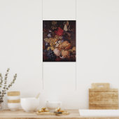 Früchte, Blume und Insekten von Jan van Huysum Poster (Küche)