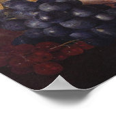 Früchte, Blume und Insekten von Jan van Huysum Poster (Ecke)