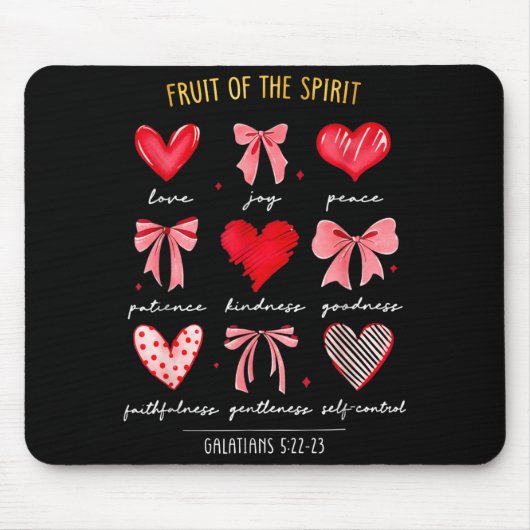 Früchte der christlichen Herzen Srit Valentinstag Mousepad (Vorne)