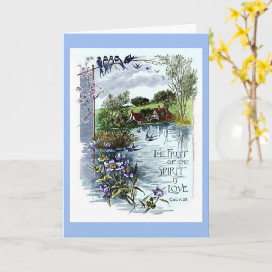 Früchte der Geist-Freundschaftskarte Karte (Gelbe Blume)