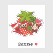 Früchte der Geist Liebe Chibi Verse Aufkleber (Blatt)