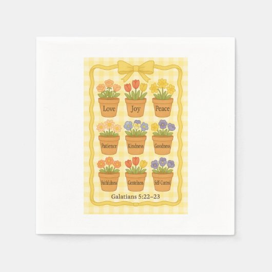 Früchte der geistgelben Blume Serviette (Vorderseite)