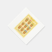 Früchte der geistgelben Blume Serviette (Ecke)