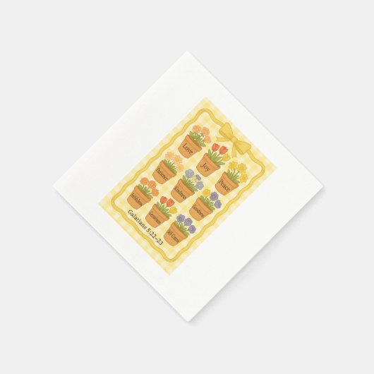 Früchte der geistgelben Blume Serviette (Ecke)