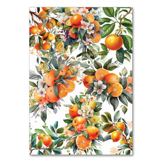 Früchte der Hochzeit Tischnummer (Rückseite)