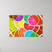 Früchte der Lemon farbigen Leinwand (Vorderseite)