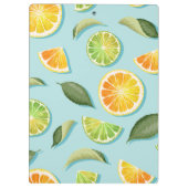 Früchte der Orangen und Limes | Fruchtklappe Klemmbrett (Rückseite)