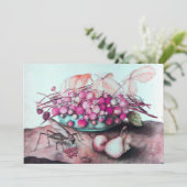 FRÜCHTE DER SAISON / ERDBEEREN UND BIRNEN ANKÜNDIGUNG (Stehend Vorderseite)