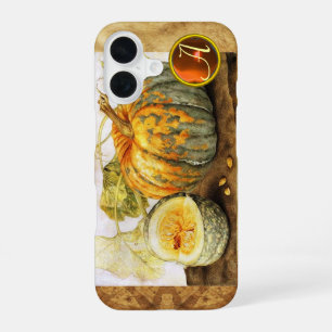 FRÜCHTE DER SAISON / KÜRBISSE MONOGRAMM iPhone 16 HÜLLE