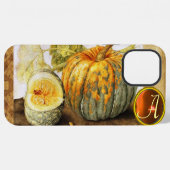 FRÜCHTE DER SAISON / KÜRBISSE MONOGRAMM iPhone HÜLLE (Rückseite (Horizontal))