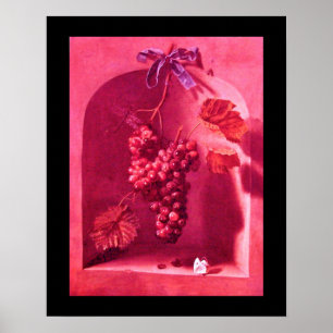FRÜCHTE DER SAISON -PROSPERITÄT rosa rot lila Poster