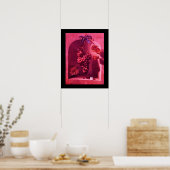 FRÜCHTE DER SAISON -PROSPERITÄT rosa rot violett Poster (Küche)