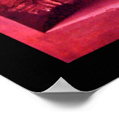 FRÜCHTE DER SAISON -PROSPERITÄT rosa rot violett Poster (Ecke)