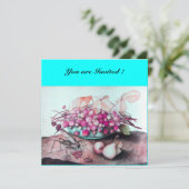 FRÜCHTE DER SAISON/STRAWBERRIES UND PEARS EINLADUNG (Stehend Vorderseite)