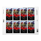 FRÜCHTE DER SAISON WEIN PARTY, ROT WAX SIEGEL (Vorne)