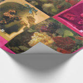 FRÜCHTE DER SAISON - WOHLSTAND Rosa rosa Gelbe Tra Geschenkpapier (Ecke)