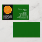 Früchte der schwarzen Seite - Clementine Slice - G Visitenkarte (Vorne/Hinten)